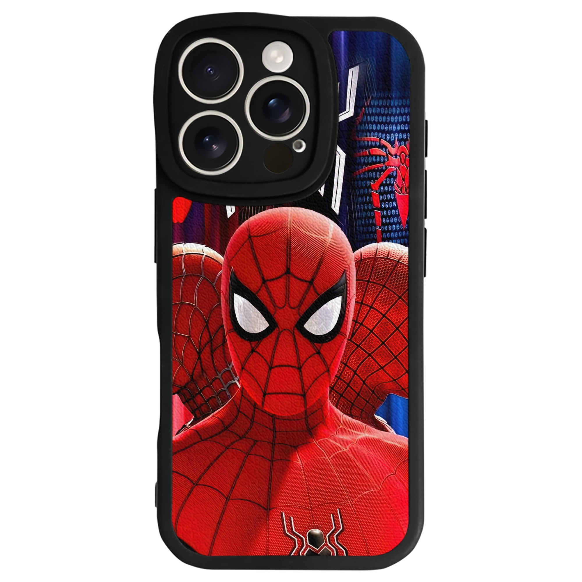 Spider Man スパイダーマン 【iPhone 16シリーズ対応】シリコンスマホケース（レザー調） 材質：シリコン
